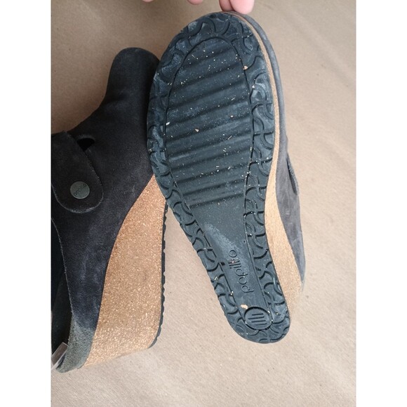 Papillio by Birkenstock Fanny Wedge Buckle Clogs Mules Womens Sz 8 EU 39 Gray - Picture 6 of 9